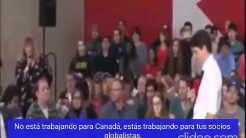 CANADA - A woman berates the Canadian president