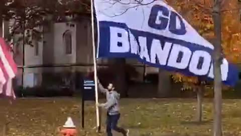 The World's Biggest "Let's Go Brandon Flag - The Catchiest Way to Protest a Sh*tty "President"