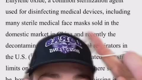 Ethylene Oxide found in Medical masks.