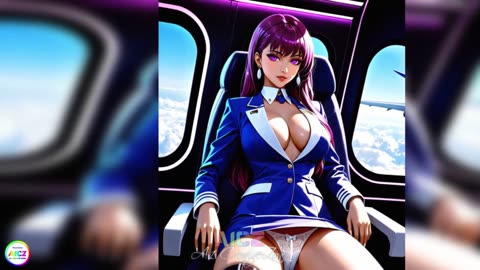 AI Anime Girl Lookbook: Stunning Airline Stewardess Outfit - Episode 04