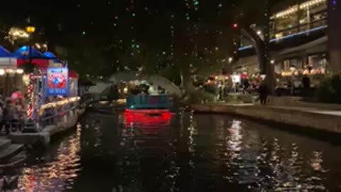 San Antonio River Walk at Christmas