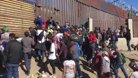 Border Agents Claim They Were Pelted By Rocks And Bottles Before Migrant Rush!