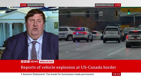 Niagara Falls: Vehicle explodes on bridgeconnecting US and Canada - BBC News