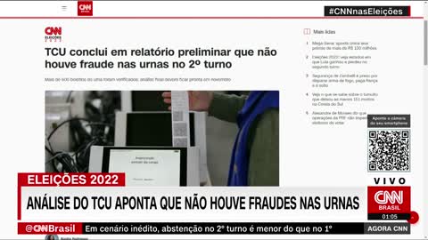 TCU conclui em relatório preliminar que não houve fraude nas urnas no 2º turno | AGORA CNN