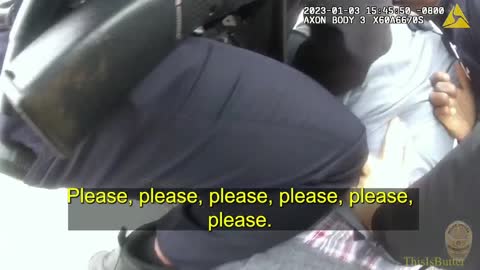 Body camera video shows LAPD detaining, using Taser on man involved in crash