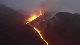 Molten Serenity: Relaxing Video of Lava Stream