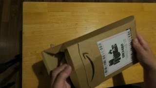 Unboxing an Amazon package. Nov 2022