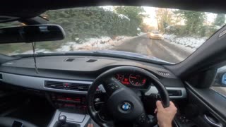 BMW E90 320d Winter POV Drive