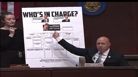 Rep from Florida, Brian Mast asked “Climate Czar”