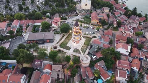 Beautiful old Gardoš tower in Zemun, Serbia