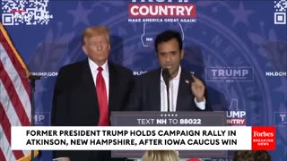 A Historic Moment Donald Trump and Vivek Ramaswamy Triumph wins in Iowa Caucus