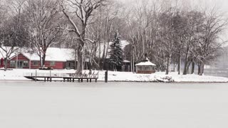 January Snow on the Detroit River