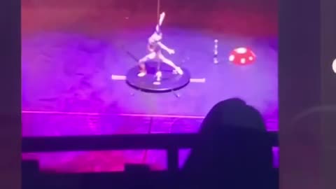 Children Entertained By Inappropriate Pole Dancing.
