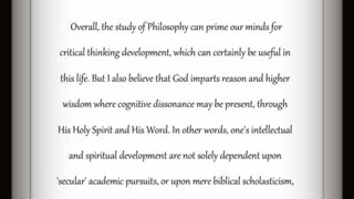 Philosophy & Theology