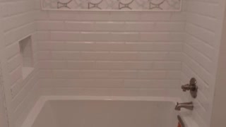 Subway tile bath and shower build