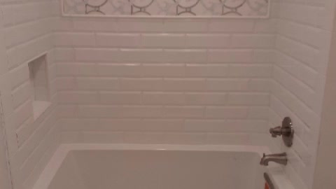Subway tile bath and shower build