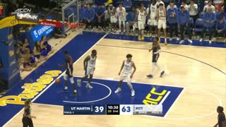 Pitt Men's Basketball Highlights vs UT Martin | Nov. 7, 2022