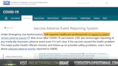 Project Veritas Uncovers The Vaccine Lies!!