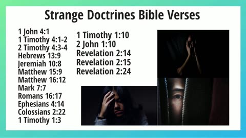 Strange Doctrines Bible Verses