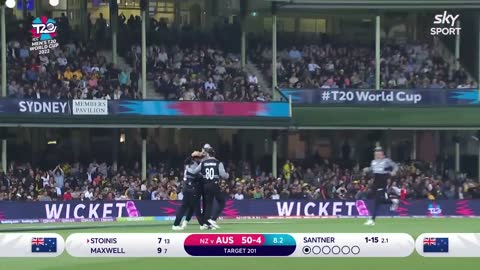 MAGIC MOMENT: Glenn Phillips' INSANE catch | Blackcaps v Australia | ICC Men's T20 World Cup