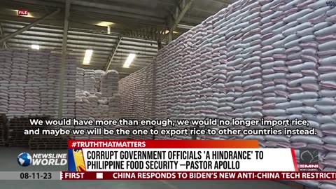 Corrupt government officials 'a hindrance' to Philippine food security —Pastor Apollo