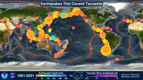 1/17/2022 Intensity and frequency of earthquakes and tsunamis