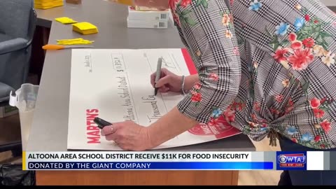 GIANT donates over $11K to fight food insecurity at Altoona schools