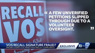 Officials investigating fraudulent signatures on recall petitions targeting speaker Robin VOS