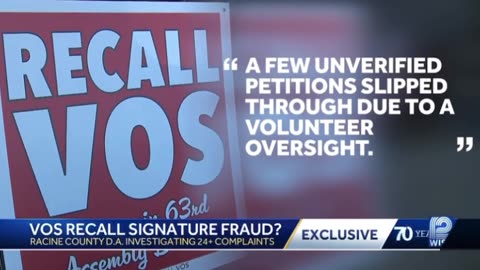 Officials investigating fraudulent signatures on recall petitions targeting speaker Robin VOS