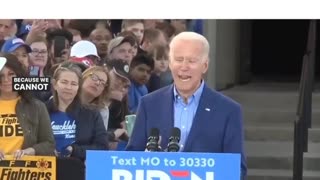 For once I agree with Joe Biden!