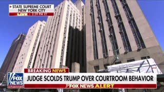 Judge in President Trump's case is out of order.