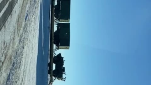 bradwell saskatchewan, Canada March,3 2023 Military Vehicles Movig Around Canada - WHY?