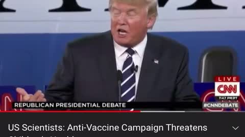 川普：疫苗導致自閉症而各種疾病