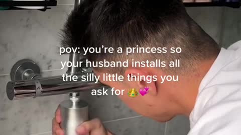 pov: you're a princess so your husband installs all the silly little things you askror