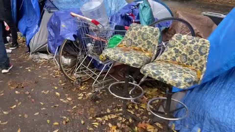 This is what the homeless encampments at Laurelhurst Park looked like in southeast #Portland