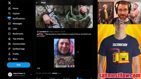 Salty Cracker - Pink Haired Ukrainian Soldier Finds Out She Got Scammed by Lizard People