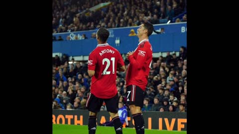 Ronaldo celebrates scoring United's winner with Rashford David de Gea