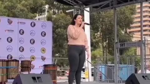 Journalist Maria Zeee gives an epic speech