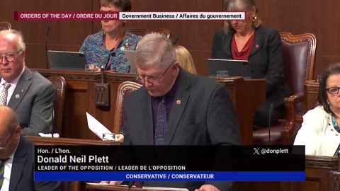 2024 04 09 Sen Plett speaks on Trudeau Scandals