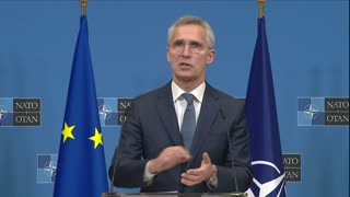 NATO chief talks NATO acceptance at joint declaration