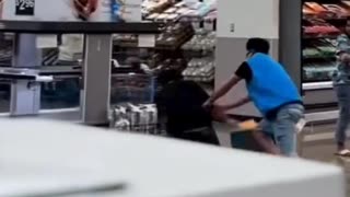 Thief Gets Stopped By Worker