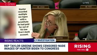 MTG Waves Hunter Biden's NUDE Photos on House Floor; Did He Violate Federal Prostitution Laws?