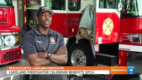 Lakeland firefighters calendar benefitting ASPCA on sale now