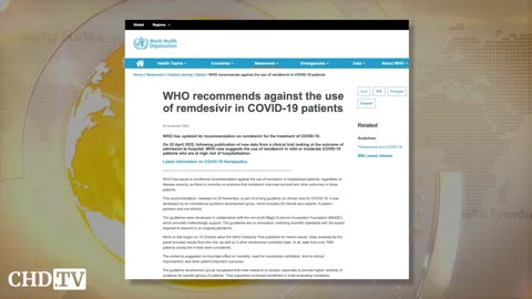 🚨The U.S Government Went Against The WHO's Warning & Bribed Hospitals To Administer A Deadly Drug