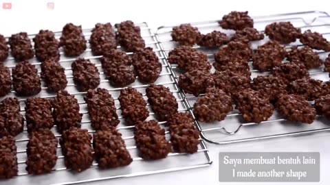 No Flour, No Chocolate, No Butter. Simple And Easy Crunchy Choco Snack!!!