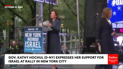 New York Governor Kathy Hochul Speaks At Pro-Israel Rally In New York City