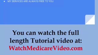 Medicare Tutorial - Part 5 - Get a free annual policy review