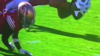 San Francisco 40 Niners interception vs Patrick Mahomes