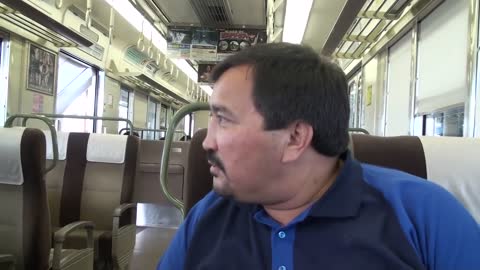 Kazakh Tourists in Japan: joke in the train from Osaka to Himeji
