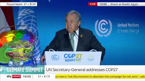 UN Secretary-General claims "we are on a highway to climate hell” Climate Change is a HOAX!